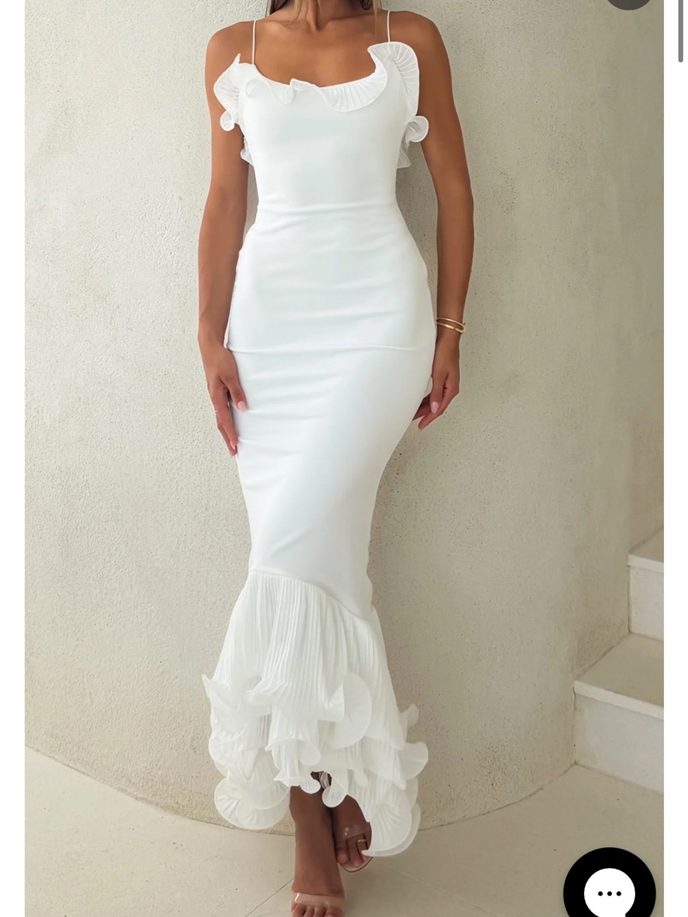 White Fox Dancing Petals Maxi Dress